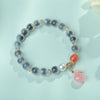 Candy Agate Strength Bead Bracelet with Charms