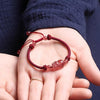 Strawberry Quartz Pixiu Red String Braided Bracelet