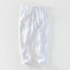 Men's Linen Drawstring Pants with Pockets
