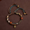Tibetan Style Braided Cord Bracelet with Charm