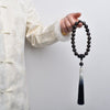 Beaded Tassel Bracelet with Jade Rabbit Charm