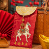 Year of the Horse Red Envelope with Embroidery and Charm