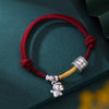 Horse Zodiac Red String Bracelet with 999 Silver Charm