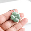 Natural Jade Four Leaf Clover Pendant Necklace