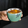 Ceramic Tea Cup, Butterfly or Koi Design