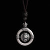 Rotating Peace Buckle Necklace with Six-Syllable Mantra