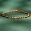 Colorful Rope Coin Bead Extra Thin Braided Bracelet