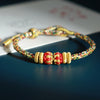 Chinese Zodiac Guardian Deity Bracelet, Hand-Woven Cord