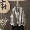 Women's Jacket Pure Color V-neck With Pockets