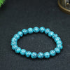 Turquoise Bracelet, Magnesite Inlay, Handmade Beads
