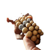Peach Wood Bracelet with Bagua Beads for Luck and Balance