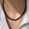Natural Irregular Stone Necklace or Bracelet, Gold-Tone Clasp
