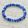 Ceramic Bead Bracelet, Handmade Stretch Elastic Band