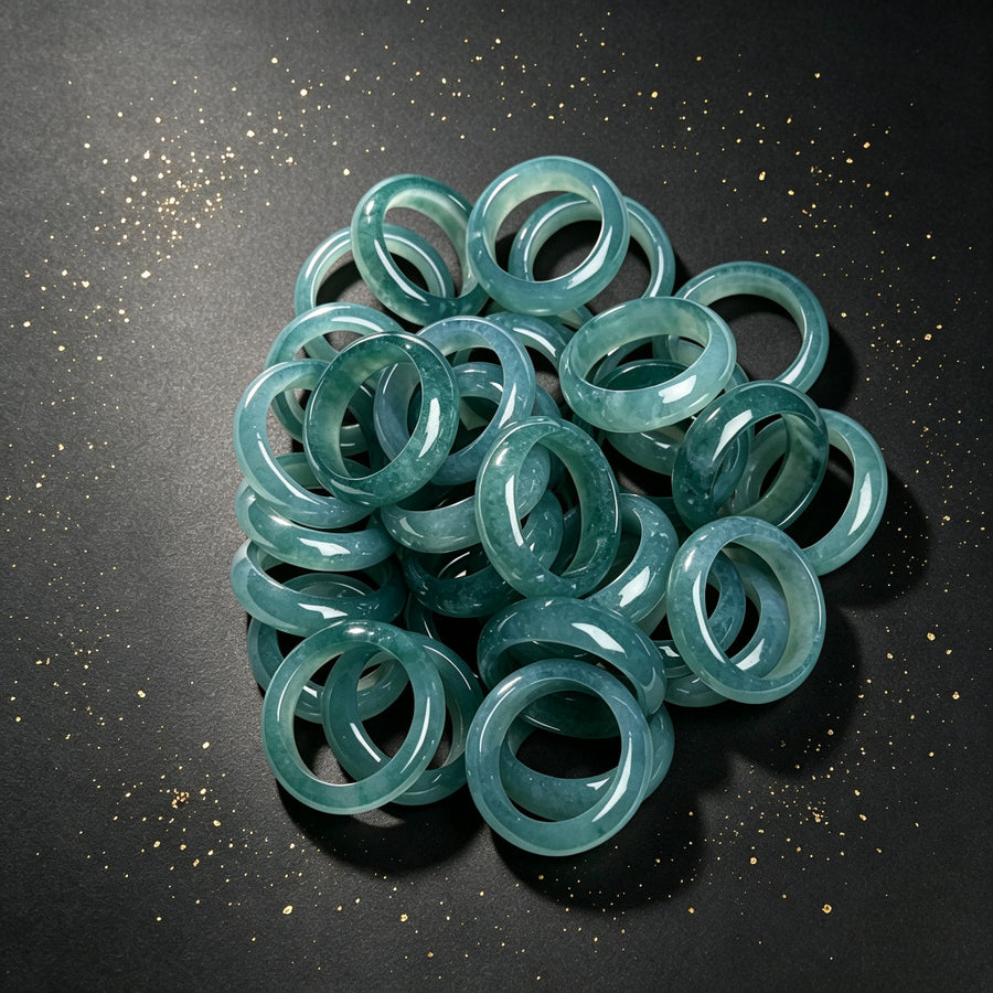 Jade Abundance Prosperity Multiple Sizes Available Ring