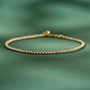 Colorful Rope Coin Bead Extra Thin Braided Bracelet