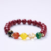 Cinnabar Five Directions Gods of Wealth Bracelet