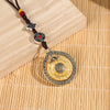 Handwoven Keychain with Prayer Wheel and Vajra Charms