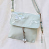 Embroidered Flowers Canvas Tote Shoulder Bag Handbag