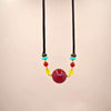 Cinnabar Pendant Necklace with Ruyi Charm and Cord