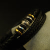 Leather Layered Steel Balance Braided Bracelet