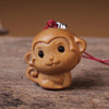 Green Sandalwood Chinese Zodiac Animal Keychain