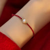 Pearl Bead Luck Braid String Bracelet