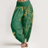 Women's Cotton Harem Pants, Digital Print Floral & Nature Designs
