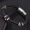 Braided Leather Dragon Bracelet for Men and Women
