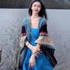 Tibetan Shawl Warm Cloak Tibetan Tassel Scarf