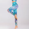 Women's Floral Print Yoga Pants High Waist Fitness Leggings