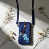 Embroidered Floral Crossbody Bag for Phone and Essentials