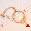 Tibetan Style Braided Glass Bead Bracelet with Charms