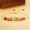 Sunstone Citrine Stone Chip Bracelet