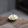 Ceramic Peony Flower Incense Burner Decoration