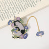Metal Brass Hollow Bookmark with Tassel, Chinese Style Gift