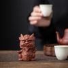 Purple Clay Tea Pet Dragon and Pixiu Figurine Decoration