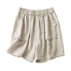 Women's Elastic Waist Straight Leg Shorts