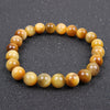 Natural Tiger Eye Bracelet, Polished Stone Beads