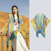 Knit Striped Poncho Wrap with Tassels, Cozy Travel Shawl