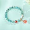 Candy Agate Strength Bead Bracelet with Charms