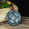 Hetian Jade Bagua Pendant with Yin Yang Symbol