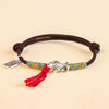Koi Fish Red String Bracelet with Silver Charm