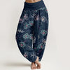 Women's Harem Pants Cotton Digital Print Elastic Waist Yoga Lounge Trousers