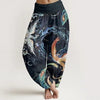 Women's Harem Pants Elastic Waist Floral Print Casual Yoga Trousers