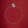 999 Silver Year of the Horse Cord Bracelet Anklet