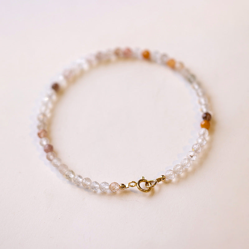 3mm Crystal Bracelet with Gold-Tone Clasp