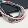 Natural Stone Rectangular Beads 4x13mm for DIY Bracelets