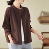 Women's Jacket Solid Color Long Sleeve Outerwear With Pockets