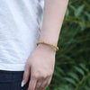 Cyan Jade Copper Auspicious Clouds Calm Bracelet Bangle
