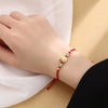 Lucky Money Bag Fu Character Bead Luck Braided Bracelet